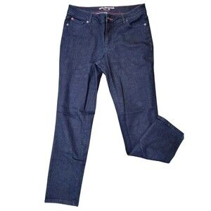 New Peace Love World Ankle Jeans Blue Denim Dark Wash Casual Pants Women Sz 6